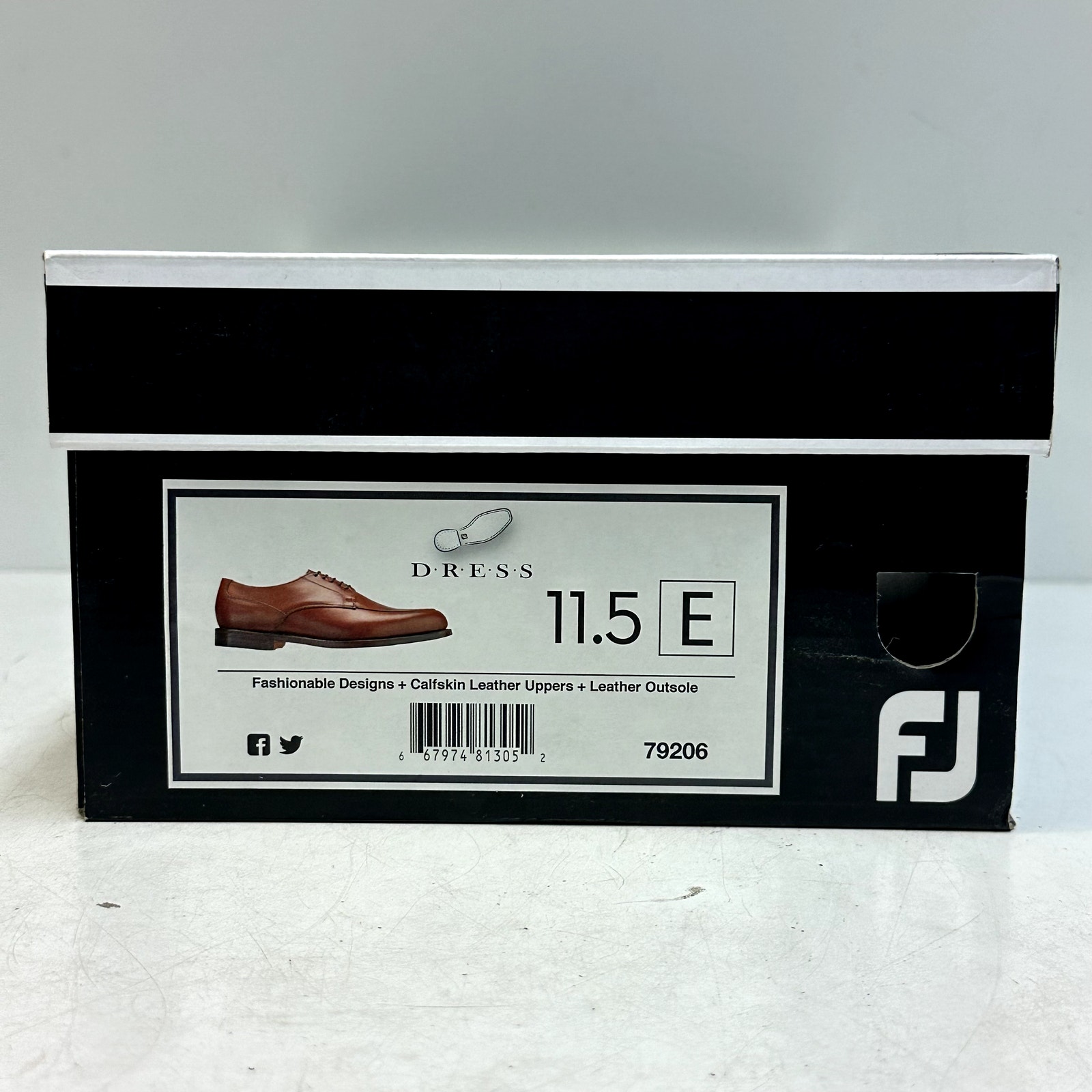 Nib Rancourt & Co. X Footjoy Split Toe Derby Dress Shoe Brown Calf 79206 11.5 E — image 8 of 8